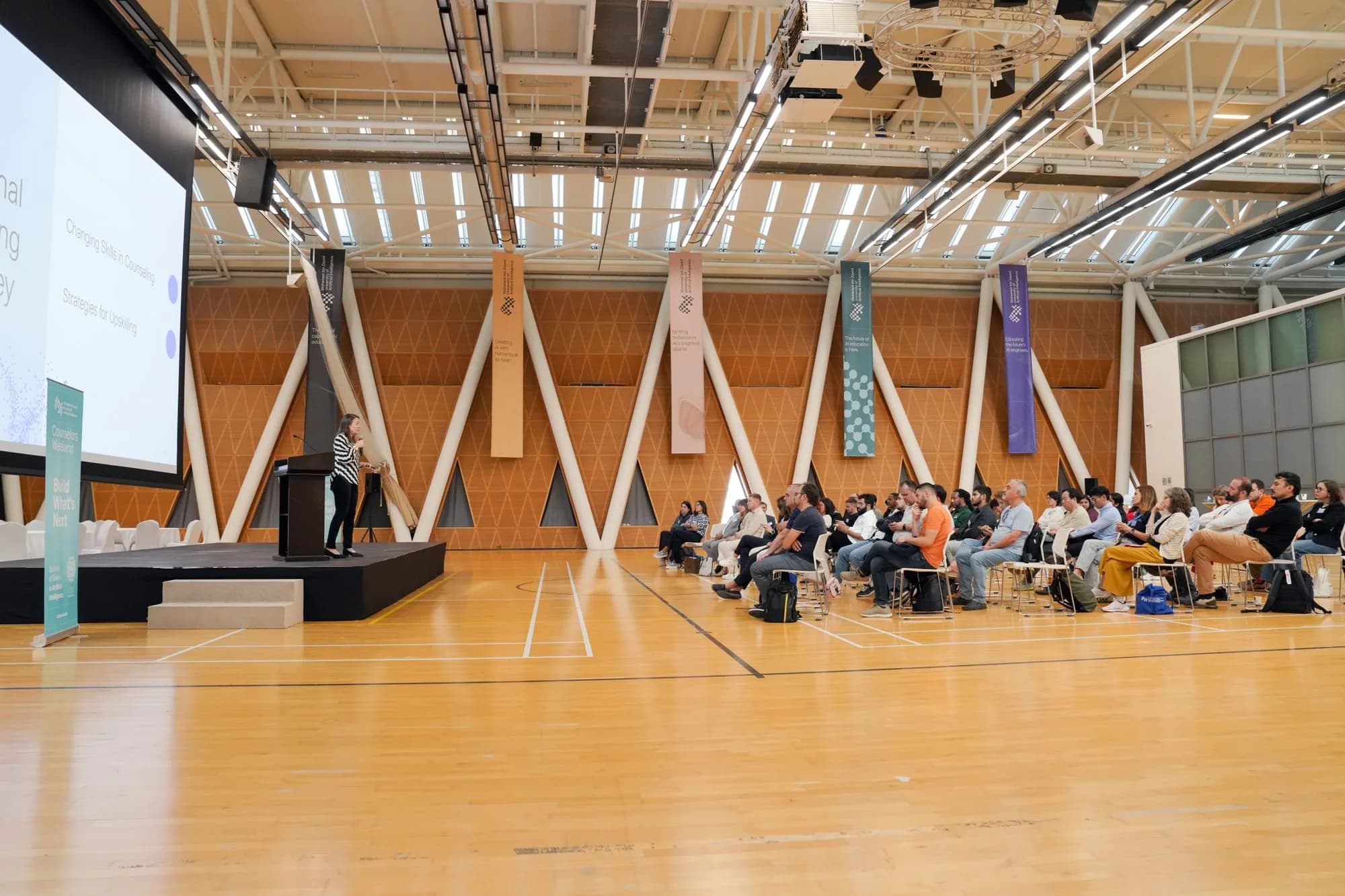 Professional conference audience representing corporate, event and group programs